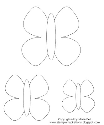 Free Butterfly 1 Stencil Pattern - Wall and Mural Stencils