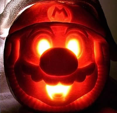 Scary Halloween Tree in a Graveyard - Pumpkin Carving Pattern
