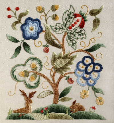 Crewel Embroidery Books: A-Z of Crewel, Beginners Guide to