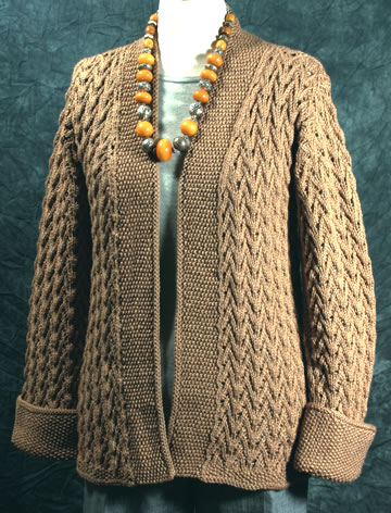 Looking Glass Knits: Peach Blossom Baby Jacket Pattern