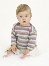 Crochet - Apparel - Baby Blue Jumper - FreePatterns.com