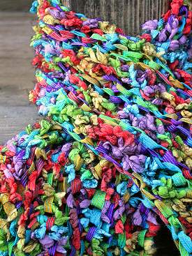 Ribbon Scarf - Knitting Without Needles