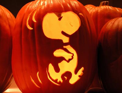 Scary Snoopy: Carve-a-Pumpkin - Better Homes &amp; Gardens