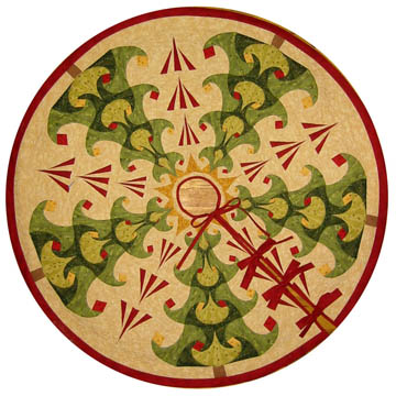 Elegant Christmas Tree Skirt | CrochetKim.com Free Crochet