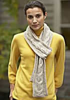 Reversely Cabled (a free scarf knitting pattern)