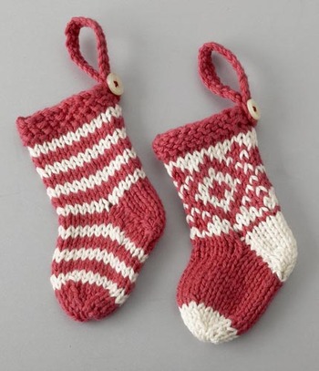 Christmas Stocking - Knit a Christmas Stocking in Two Colors