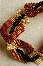 Free Bead Patterns and Ideas : Beaded Crystal Net Necklace