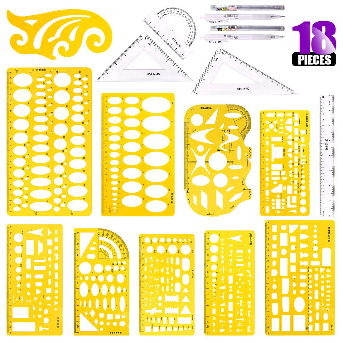 Yellow patterns drawing