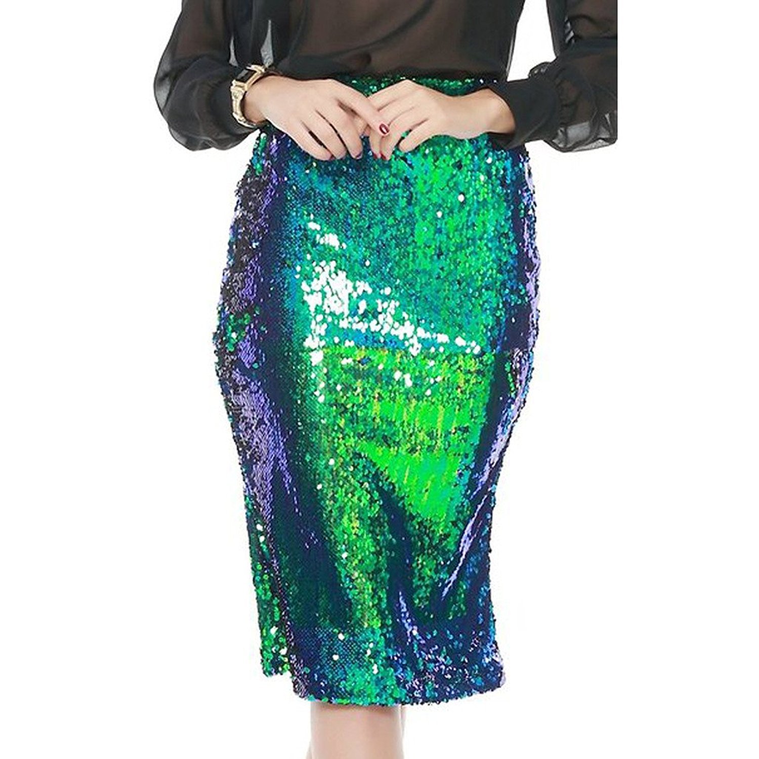 Sequin pattern skirt