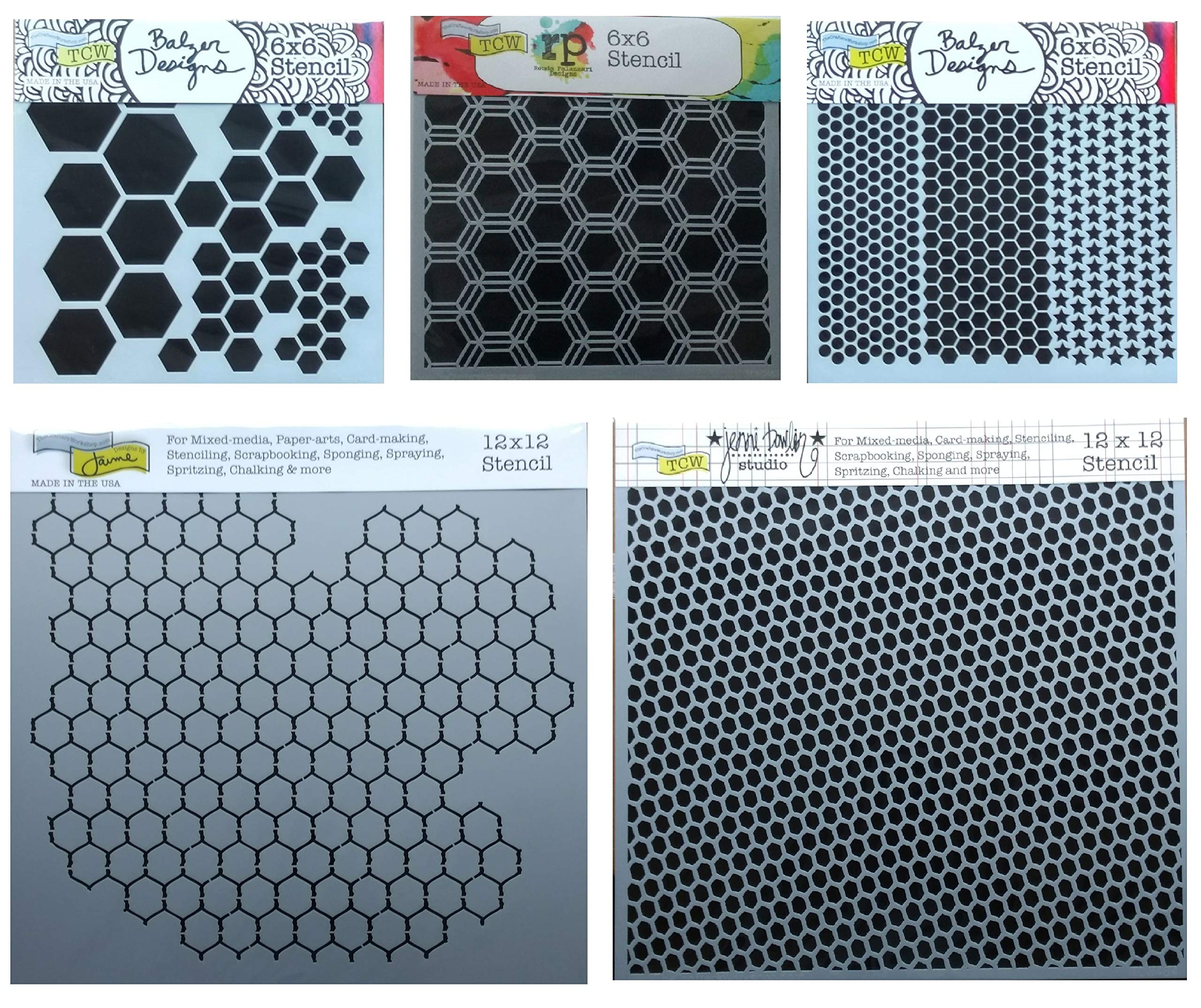 Triangle patterns stencil