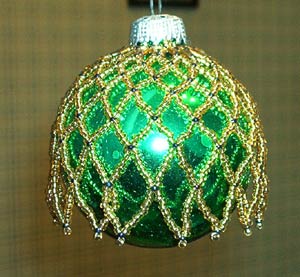 Easy Beaded Ornament Cover Pattern - About