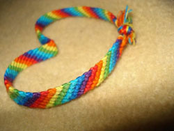 How to Make a Friendship Bracelet-Embroidery Floss Pattern