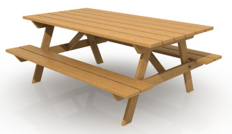 Hexagonal picnic table project - BuildEazy