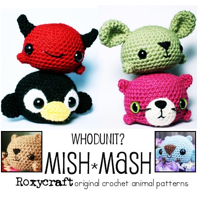 Kawaii Chibi Amigurumi Pattern – Cat, Dog, Bunny, Bear