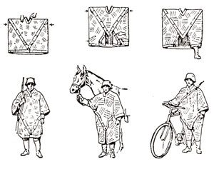 Swiss Camo Rain Poncho - Pack of Four - Military Rain