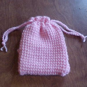 new tunisian crochet pattern - drawstring gift bags.