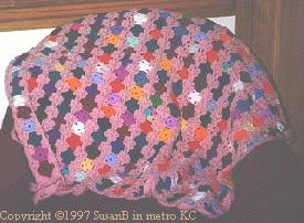 Bold and Beautiful Scrap Afghan | AllFreeKnitting.com