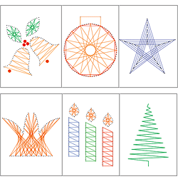 Nine Red: String Art Pattern Downloads