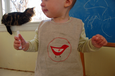 Toddler Bib & Smock Pattern | Positively Splendid {Crafts