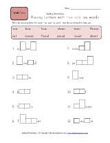 Spelling Worksheets – Free printable spelling worksheets
