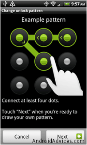 Unlock Android pattern lock with command line prompt | My