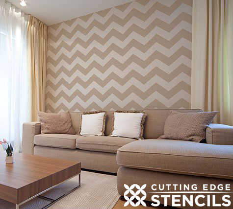 While They Snooze: DIY Moroccan-Style Wall Stencil Tutorial